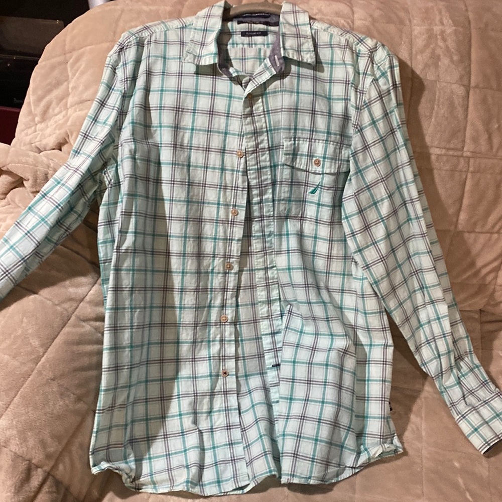 Men Nautical button down shirt